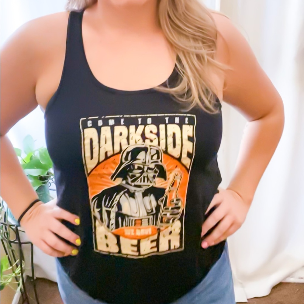 Dark side beer tank top